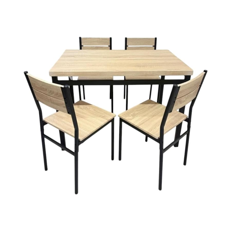 Wood dining table 4 chairs