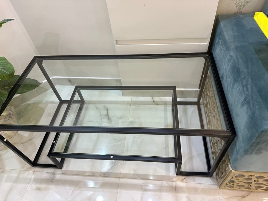 طاولة مجلس مفرد اسود 120*60