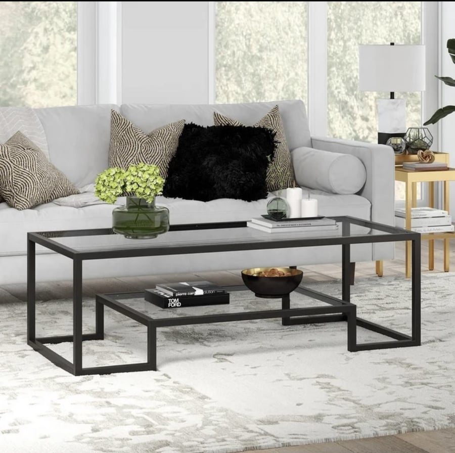 طاولة مجلس مفرد اسود 120*60