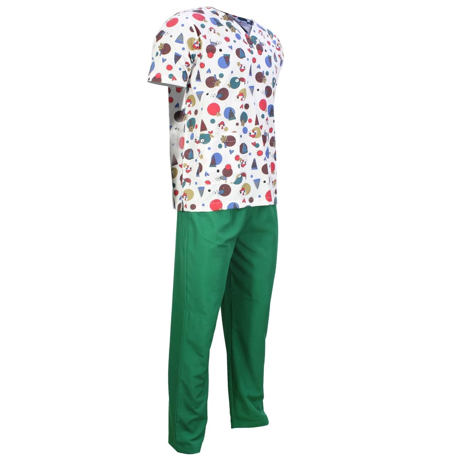 زي عاملة منزلية مربية وحضانة Uniform Printed