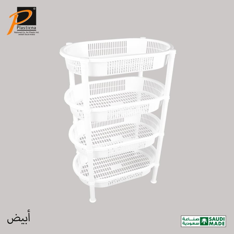 Vegetable Shelves (Oval 4 Rack) Art No.(352A)