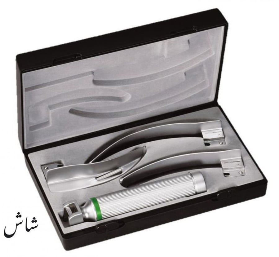 طقم منظار حنجري كبار أو اطفال RIESTER LARYNGOSCOPE ADULT