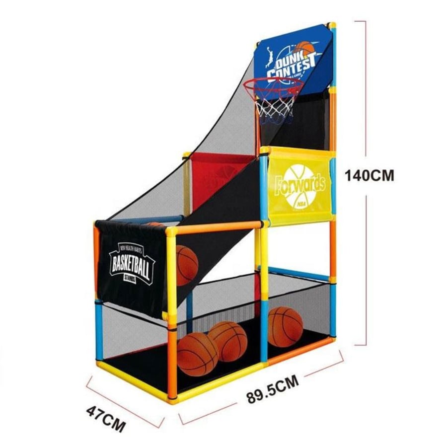 ستاند كرة سلة منزلي إلكتروني Rival Slam Dunk مع عداد ديجيتال وشبكة تجميع للكرات — للأطفال