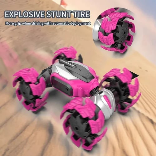 سيارة ستانت مزدوجة Twisted Car 4WD — تدور وتقلب مع ريموت من عمر 6 سنوات