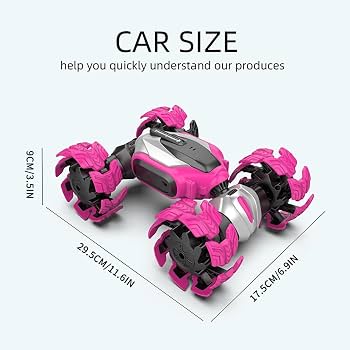 سيارة ستانت مزدوجة Twisted Car 4WD — تدور وتقلب مع ريموت من عمر 6 سنوات