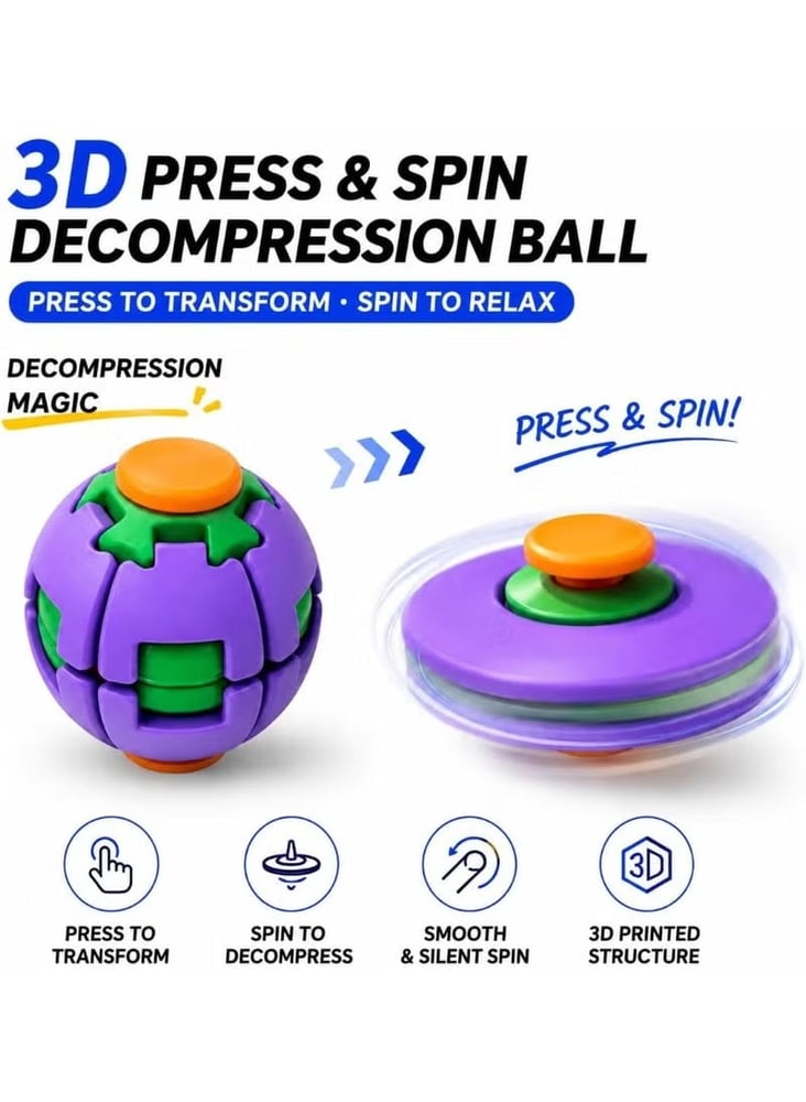 لعبة فيدجيت كوكب الأصابع الدوّار Pressing Fingertip Gyro — اضغط ولف من عمر 3 سنوات