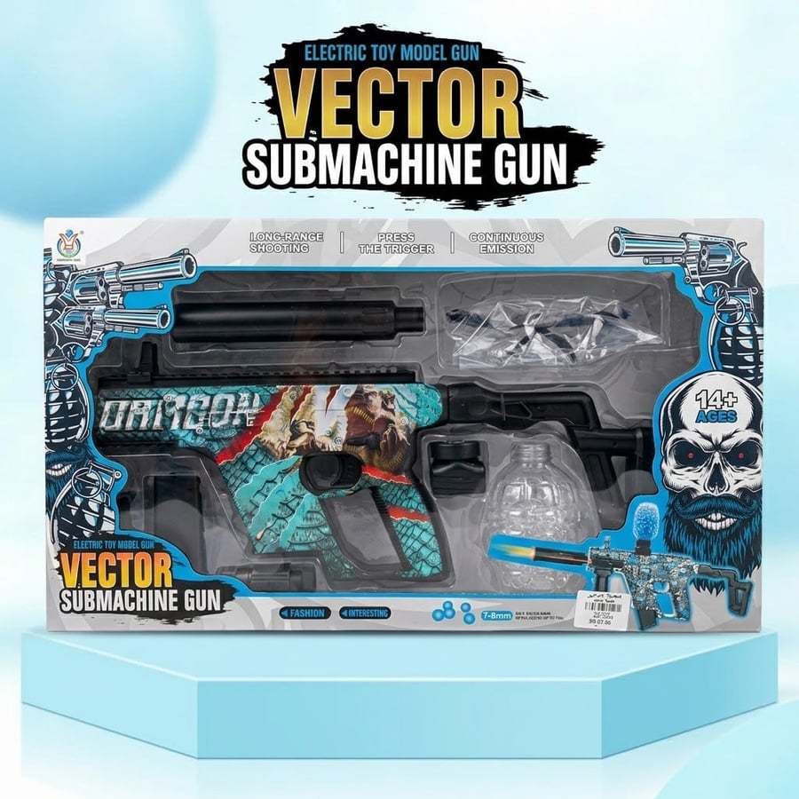مسدس فيكتور كهربائي Vector Submachine Gun — مدى طويل وإطلاق مستمر من عمر 14 سنة