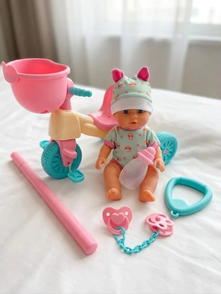 دمية بيبي سويت لاف مع عربة Baby Sweet Love — 10 أصوات ومجموعة لعب من عمر 36 شهر