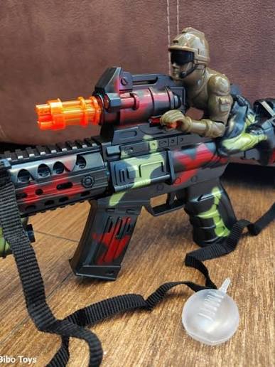 مسدس جوست M4 Ghost M4 Electric Music Gun — إضاءة صوت اهتزاز من عمر 3 سنوات