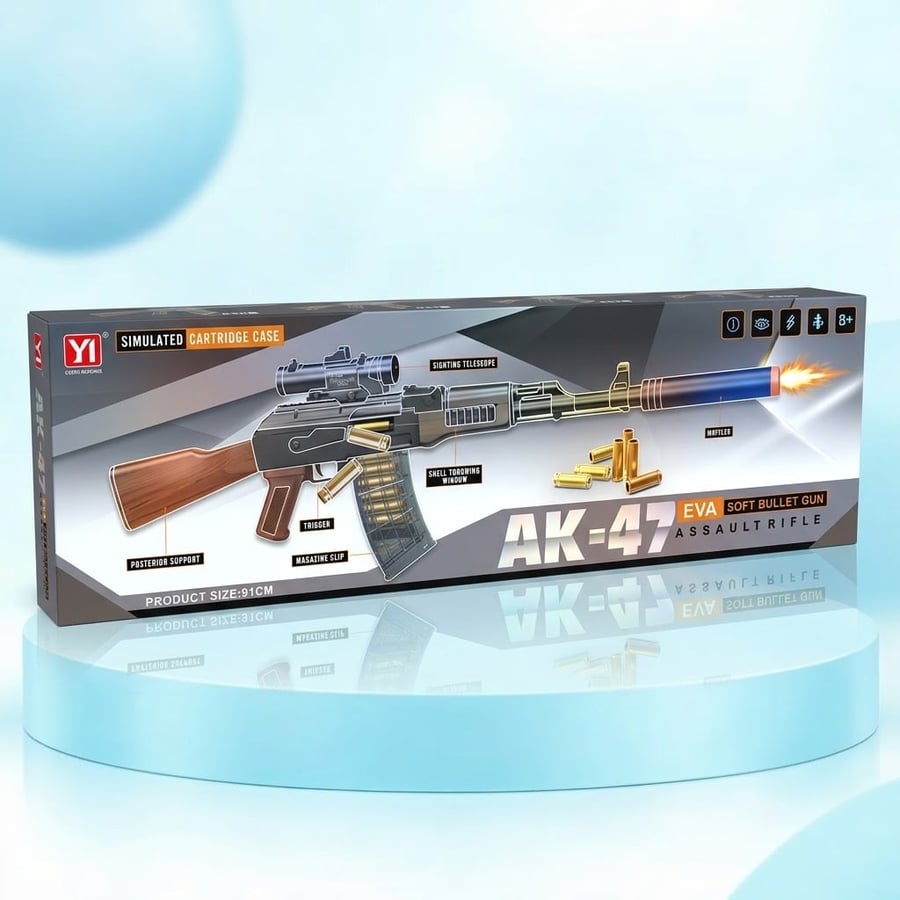 مسدس كهربائي شوتينج باتل Electric Shooting Battle — رذاذ إضاءة وطلقات متحركة من عمر 3 سنوات