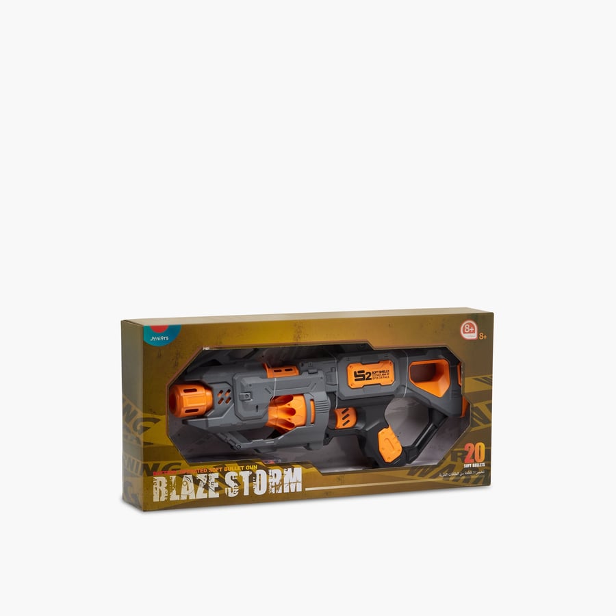 مسدس طلقات إسفنج بطارية Blaze Storm — 20 طلقة ناعمة من عمر 8 سنوات
