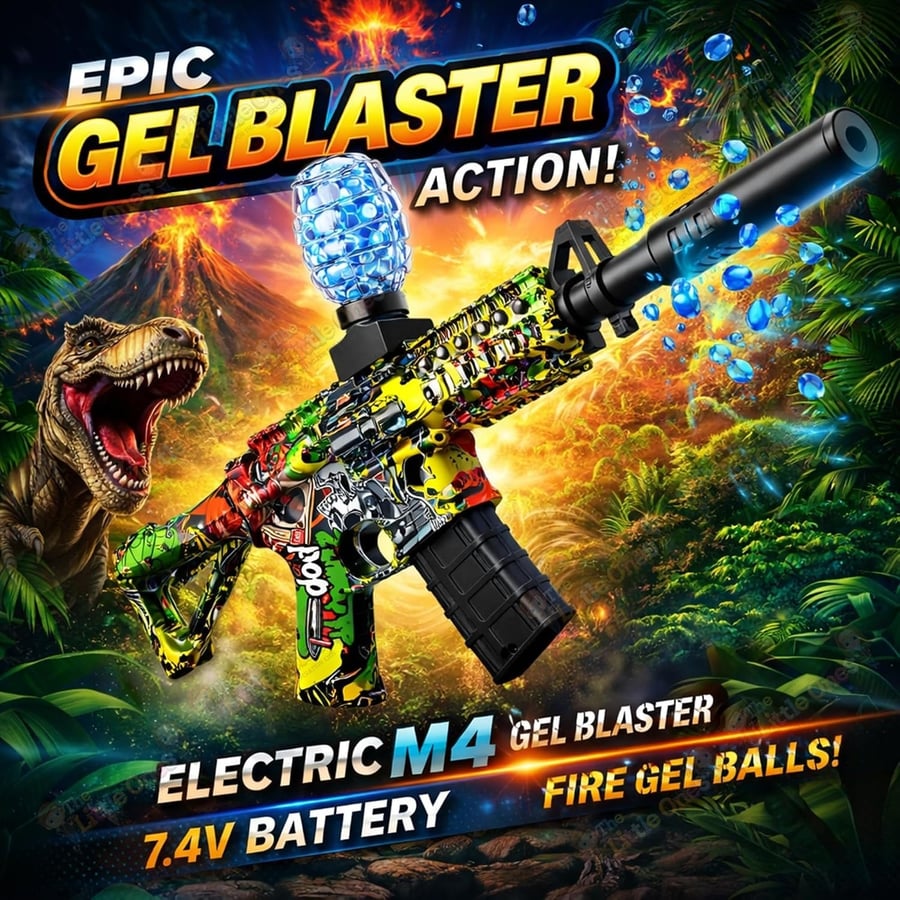 مسدس جل بلاستر كولور لايت Color Light Artillery — سلسلة M416 MP5 AK47 من عمر 14 سنة
