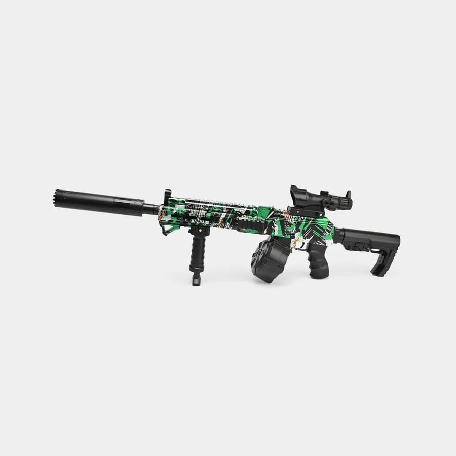 مسدس جل بول 2 في 1 Gel Bullet Gun — يدوي وكهربائي ببطارية 7.4 فولت