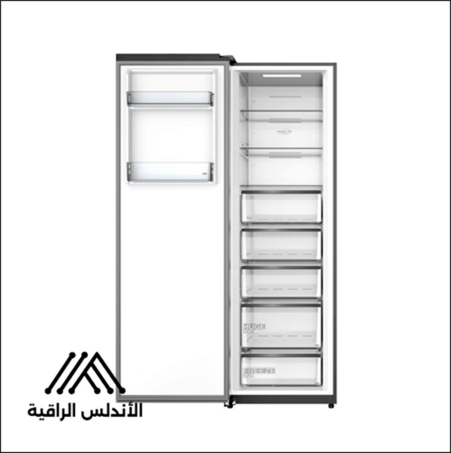 فريزر ميديا باب واحد 257 لتر 9.1 قدم فضي MDRU385MTU46