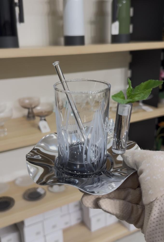 Coffee and tea set, 24 pieces, in a distinctive gray color