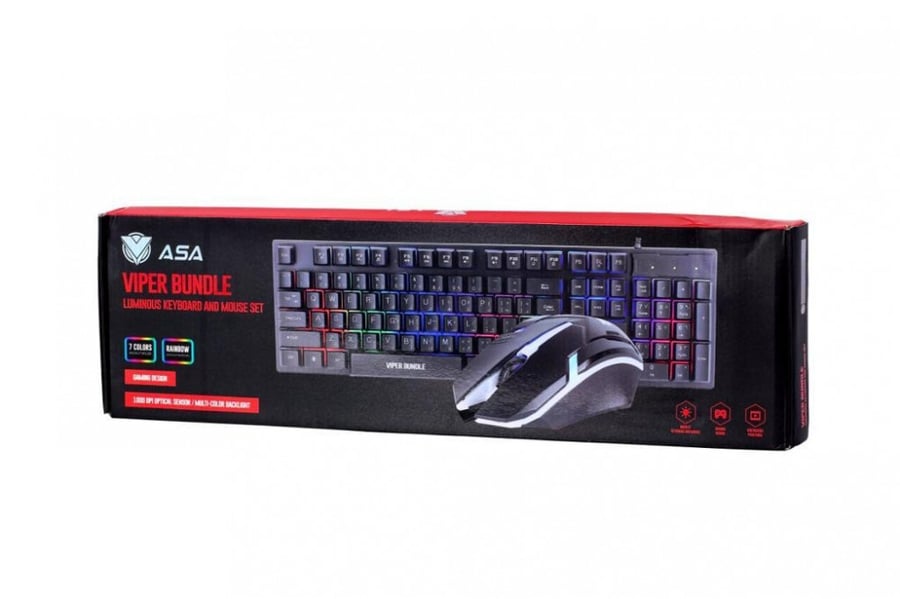 فايبر باندل كيبورد , ماوس   VIPER BUNDLE KEAYBOARD AND MOUSE