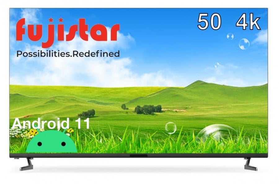 شاشة 50 بوصة من فوجي ستار سمارت 4k
