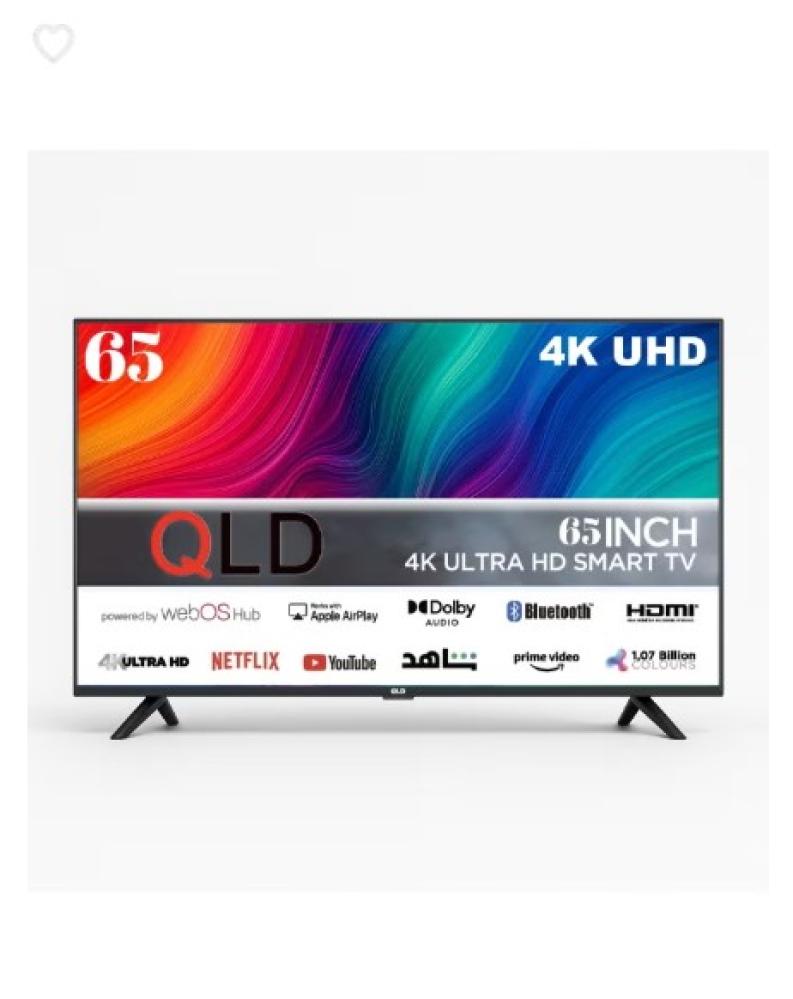 شاشة 65 بوصة QLD سمارت ويبوس DLED UHD 4K