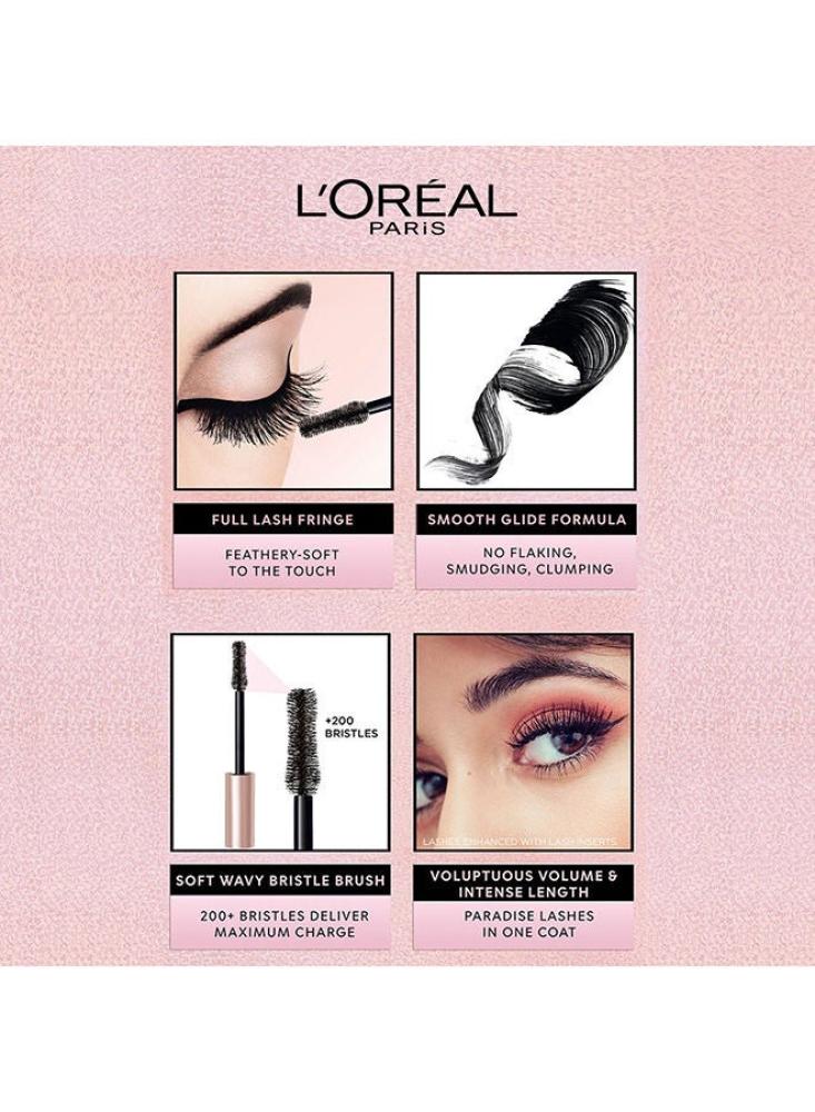 L'Oréal Paris Lash Paradise mascara for thickening eyelashes with castor oil - 01 Black. 01 Black
