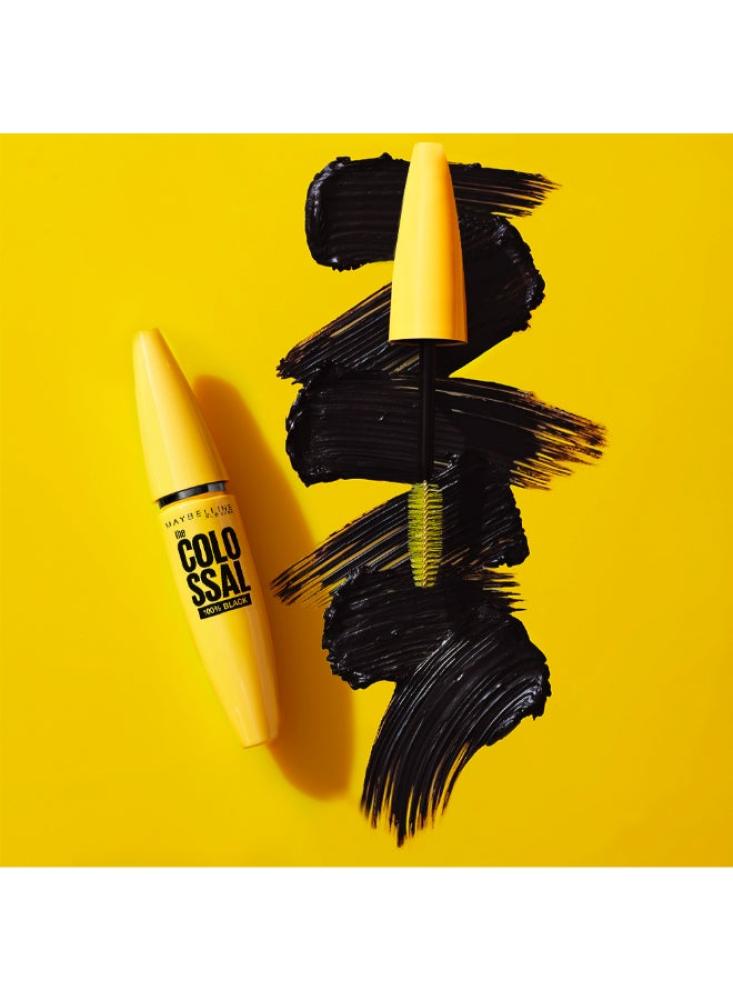 Maybelline New York washable colossal volume mascara - black black black