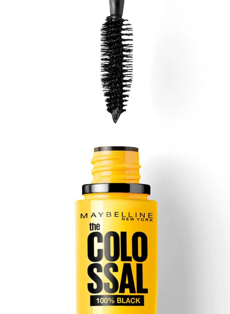 Maybelline New York washable colossal volume mascara - black black black