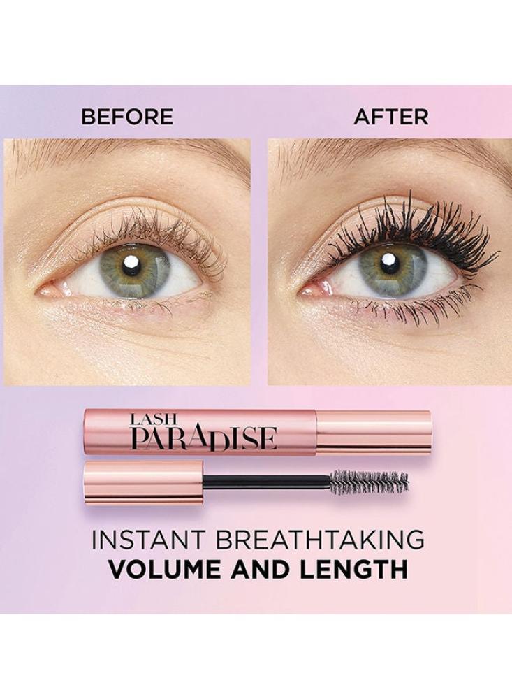 Lash Paradise Mascara 3x 01 Black with castor oil