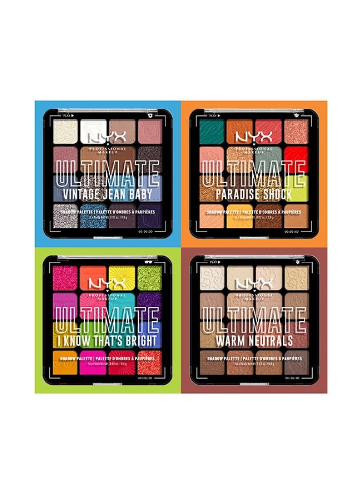 Final eyeshadow palette - warm neutral colors