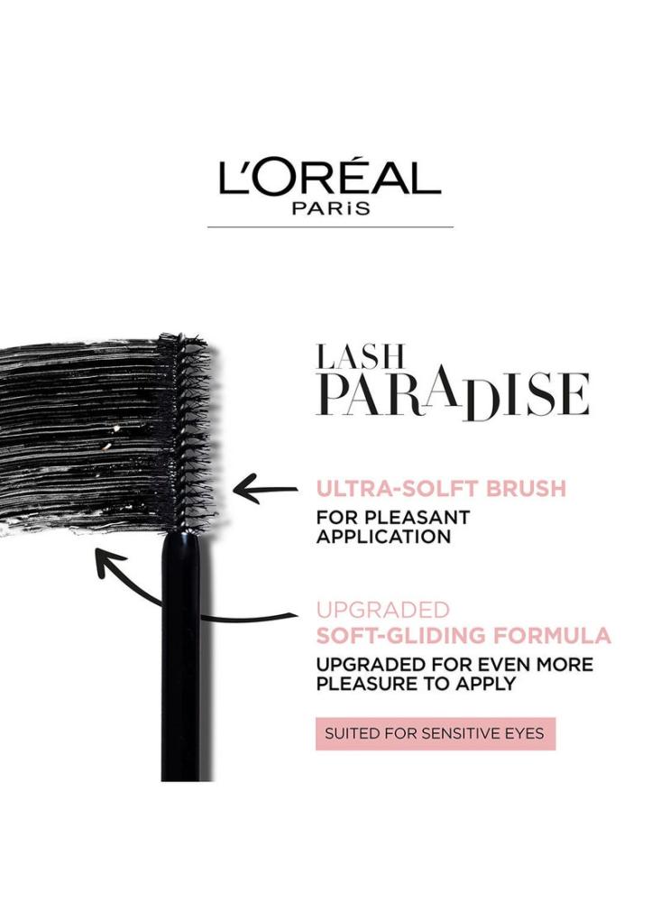 L'Oréal Paris Lash Paradise mascara for thickening eyelashes with castor oil - 01 Black. 01 Black