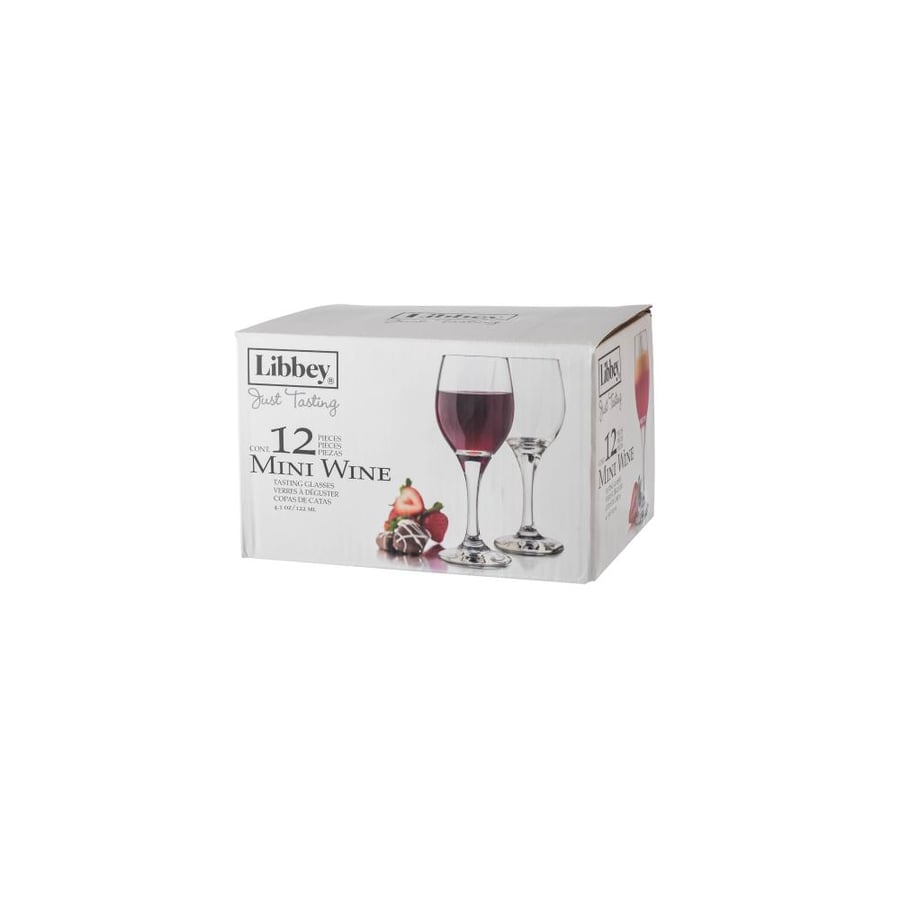 Mini clear glass cup set, 12 pieces, 120 ml