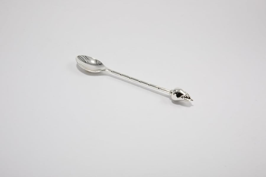 طقم ملاعق صغيرة اجاص فضي