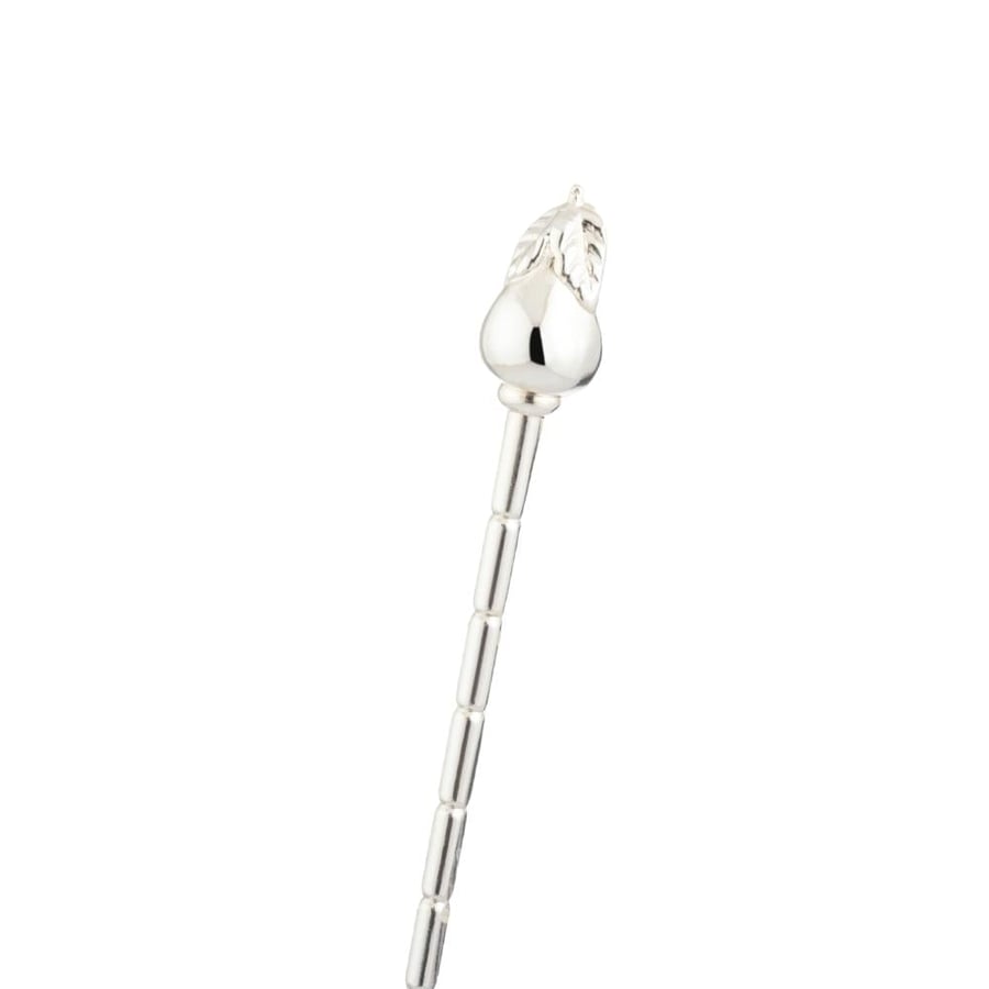 Small spoon set pear silver
