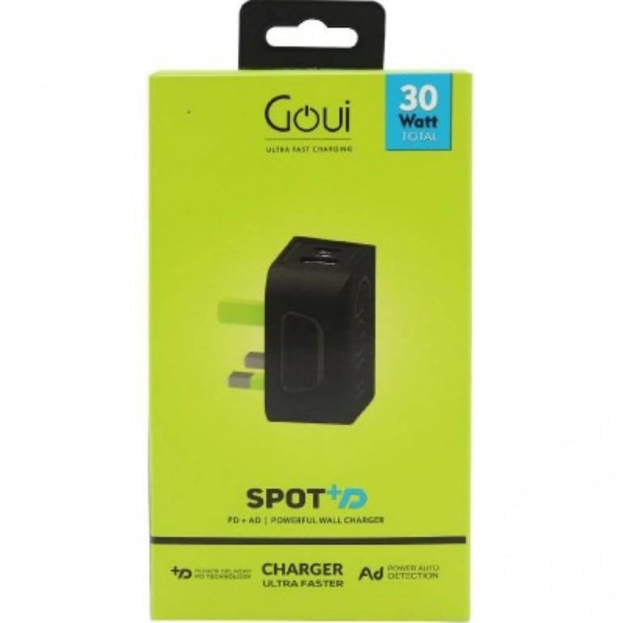 سبوت شاحن جداري 30W بخاصية البي دي PD من قوي GOUI