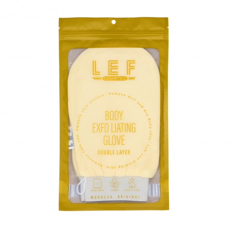 The original Korean loofah, a single piece, light yellow color
