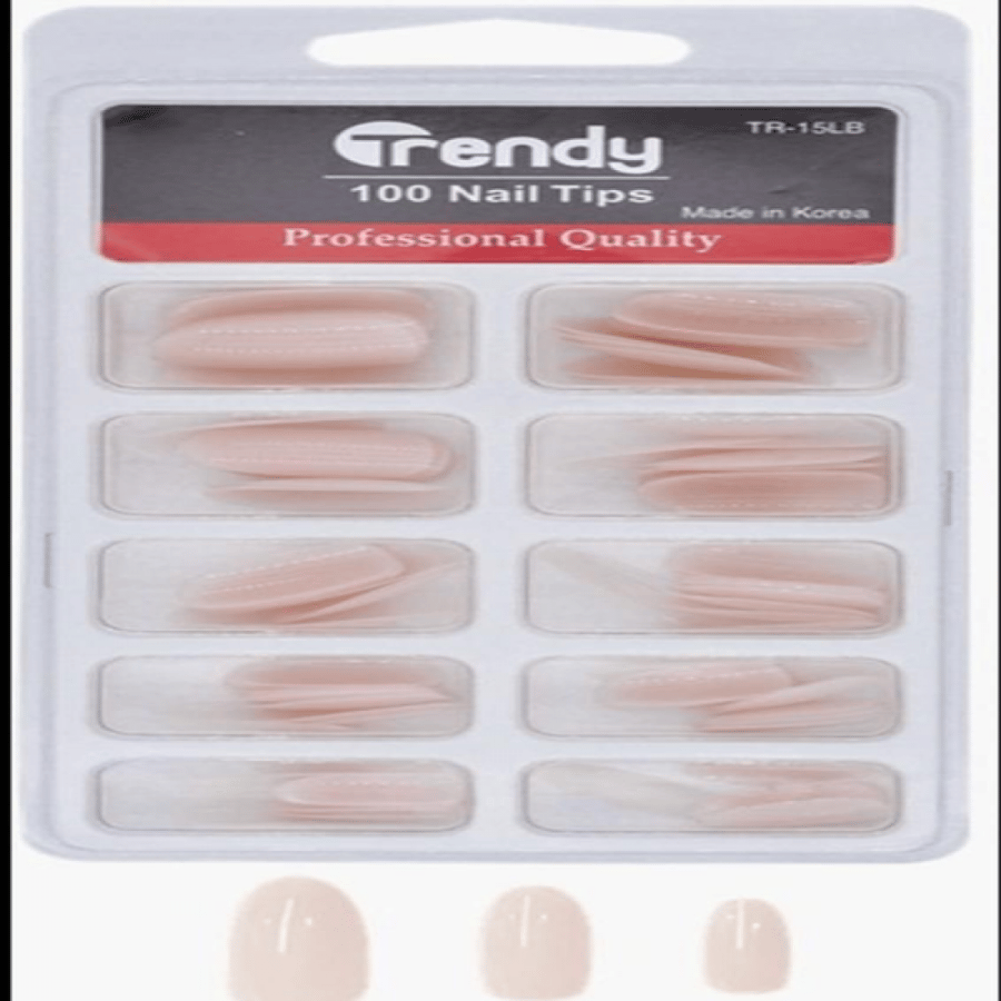 Trendy set of 100 artificial nails TR 15 LB