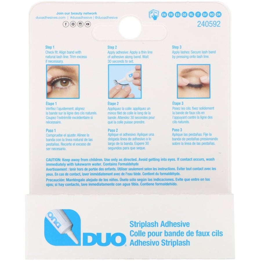 Eyelash glue transparent adhesive
