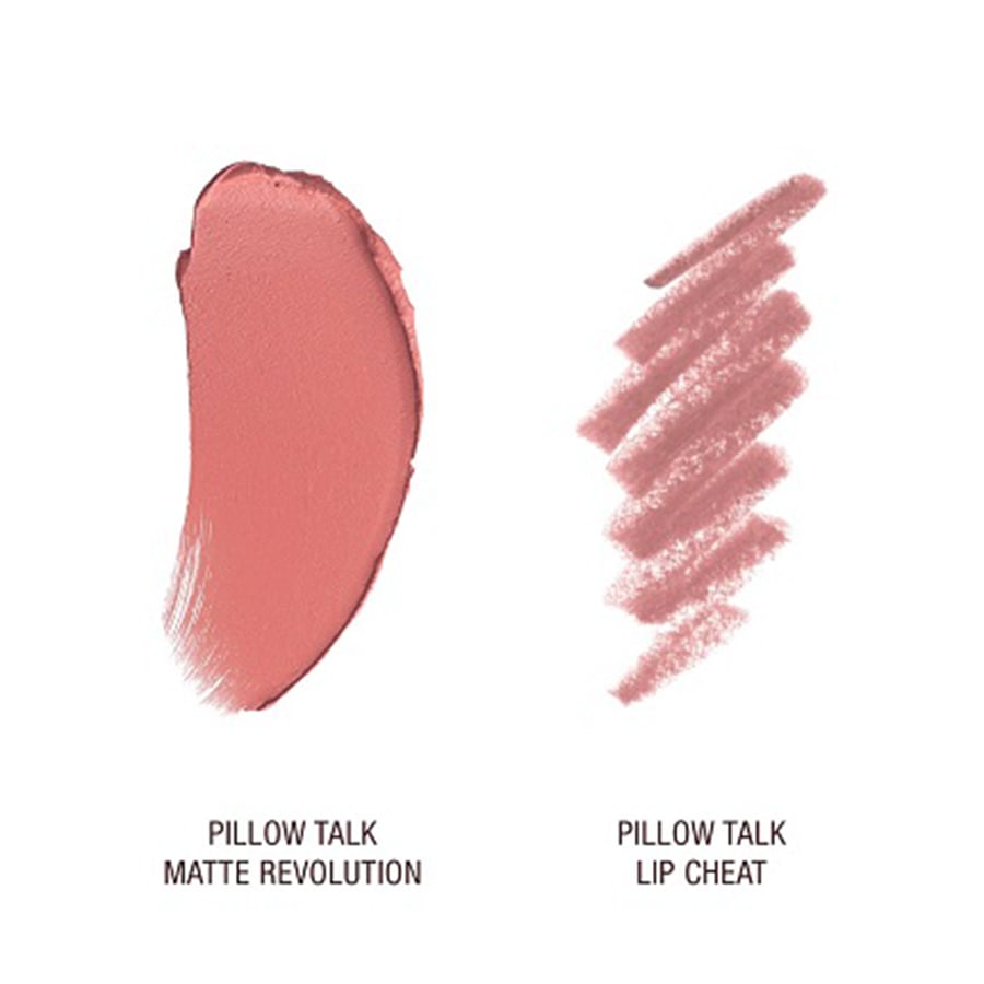 شارلوت تيلبوري طقم احمر شفاه ومحدد شفاه Pillow Tal - nude pink حجم ميني
