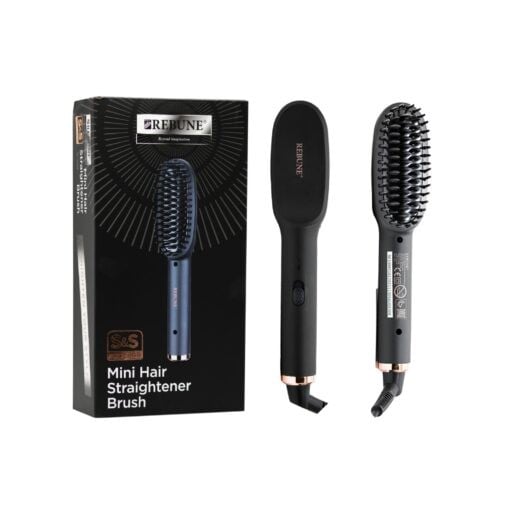 Mini hair straightening brush ribbon RE-2098
