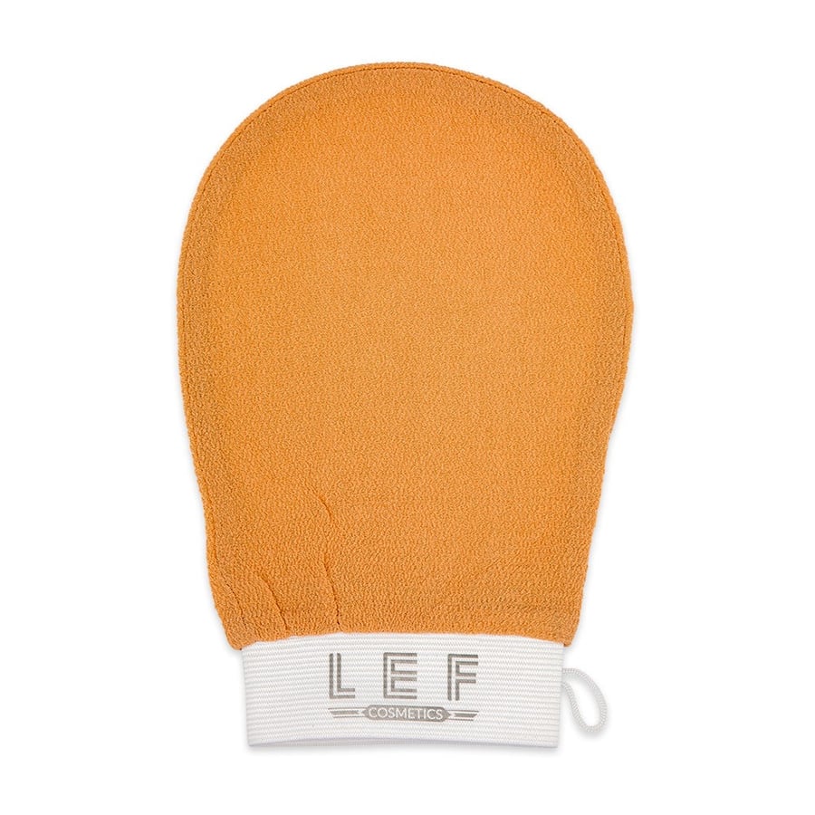 Body scrub glove with one layer - ORANGE