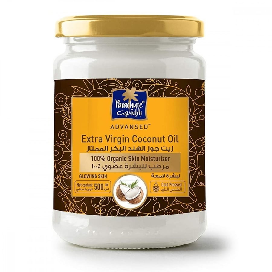 100% pure virgin coconut oil for skin from Parachute Advanced - 500 ml