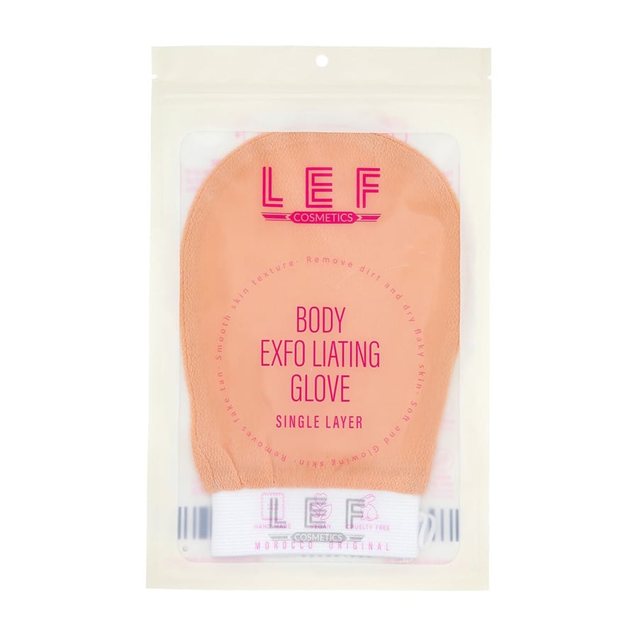 Body scrub glove with one layer - ORANGE