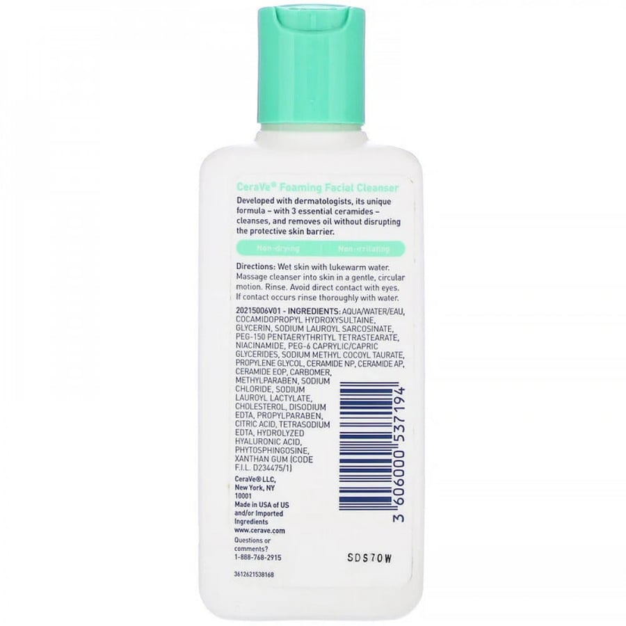 Serafi foaming facial cleanser for normal and oily skin - 87 ml
