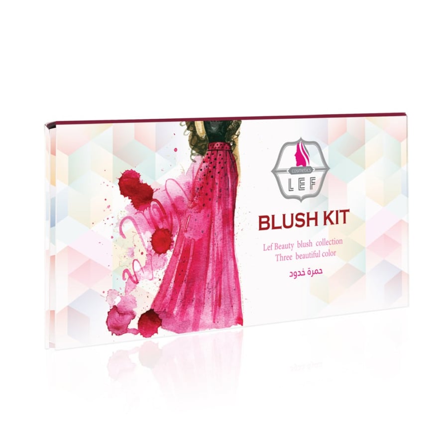 Empty blush palette for creating a palette with the colors suitable for you ×3