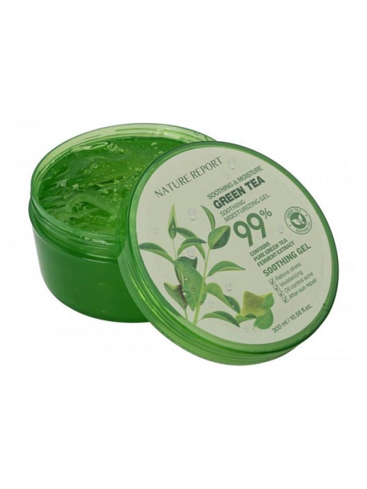 Nature Report Gel moisturizer and soothing for the skin with green tea