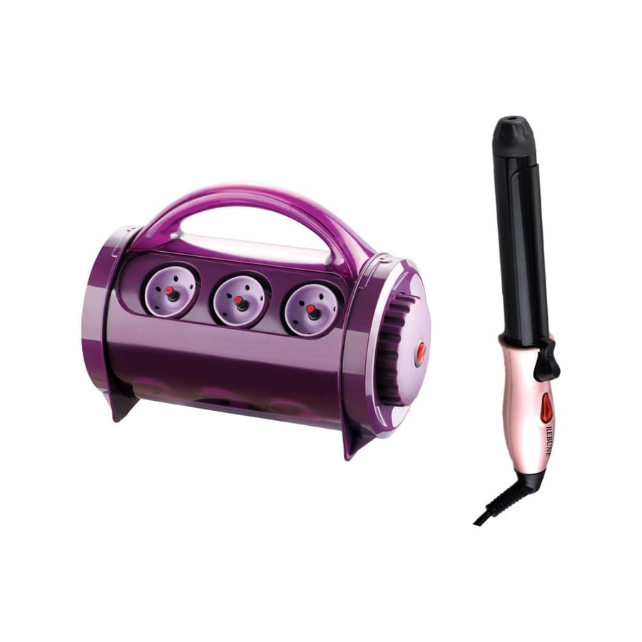 Waves package: electric hair rollers, mini flat iron