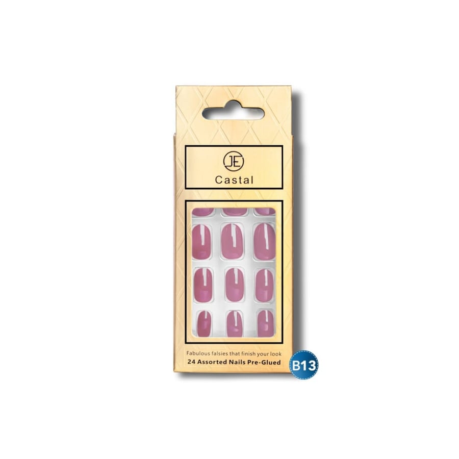 Coastal matte velvety nails self-adhesive B13