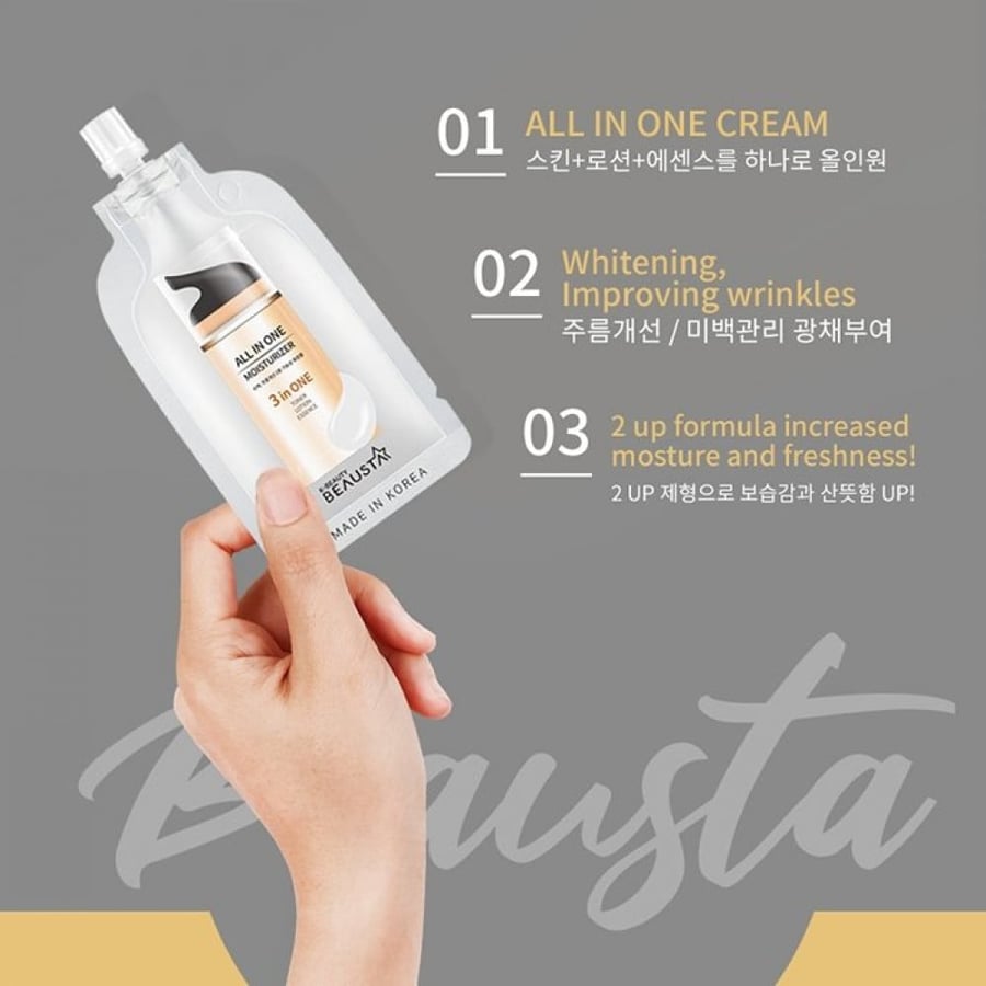 Biosta - All-in-one care cream for moisturizing, nourishing, and brightening the face - 15 ml
