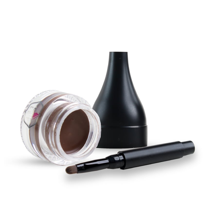 Creamy eyebrow gel with fixed brush for longer-lasting - Dark Brown 01
