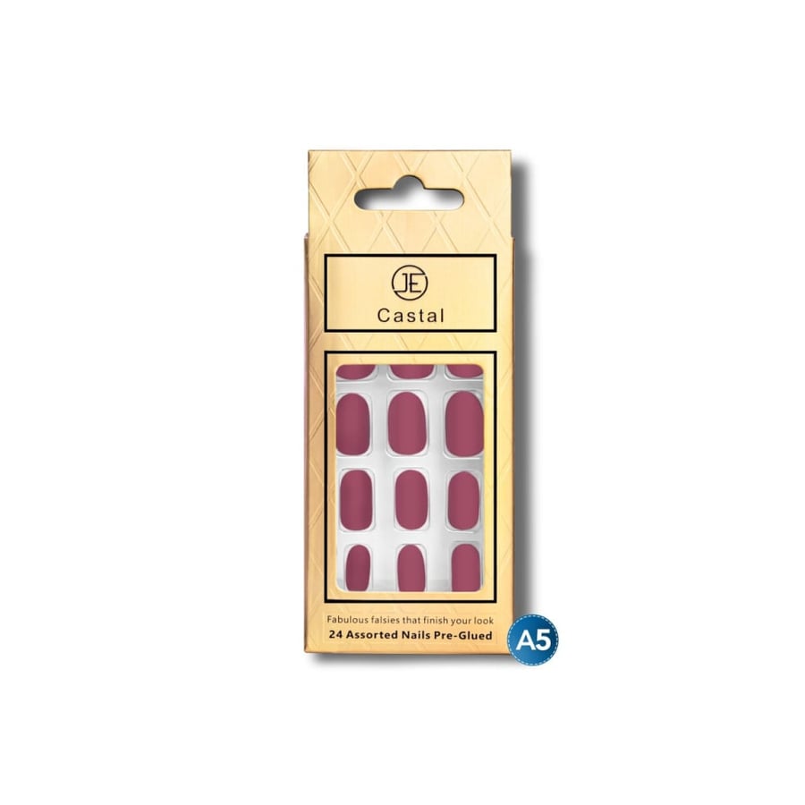 Coastal matte velvety nails self-adhesive A5