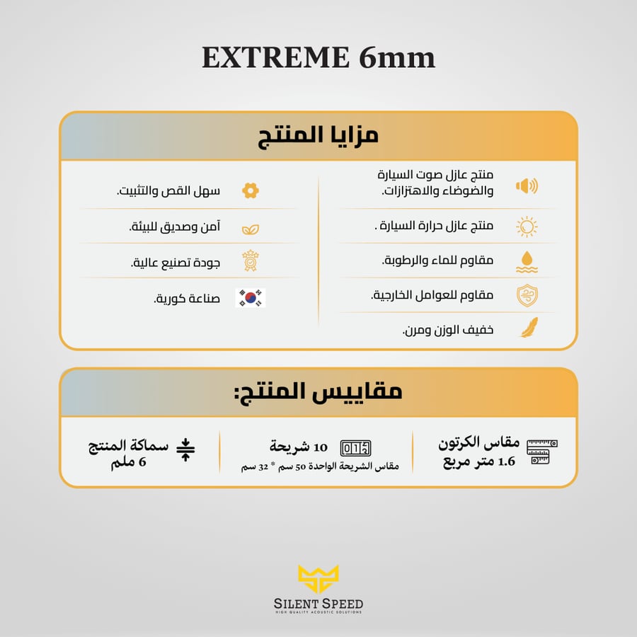 شرائح عزل صوت السيارة