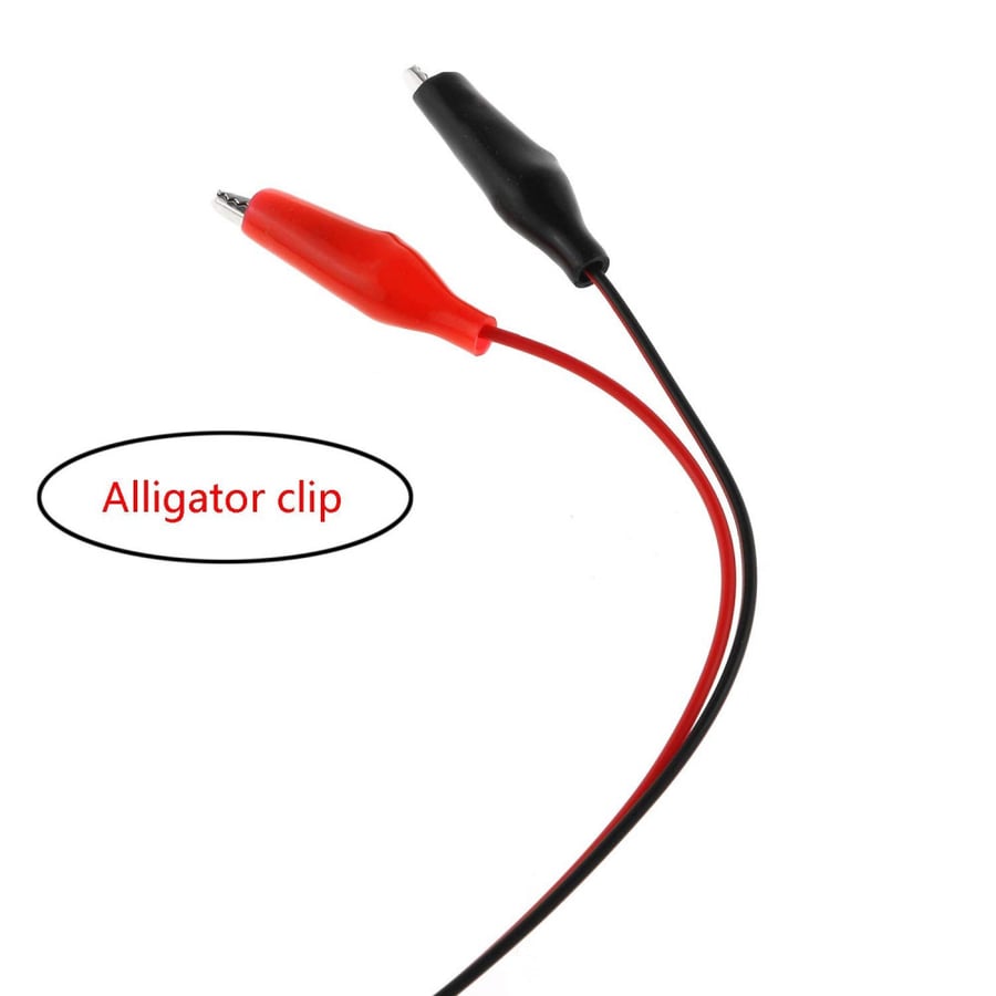 سلك USB مع نهاية فم التمساح بطول 50 سم